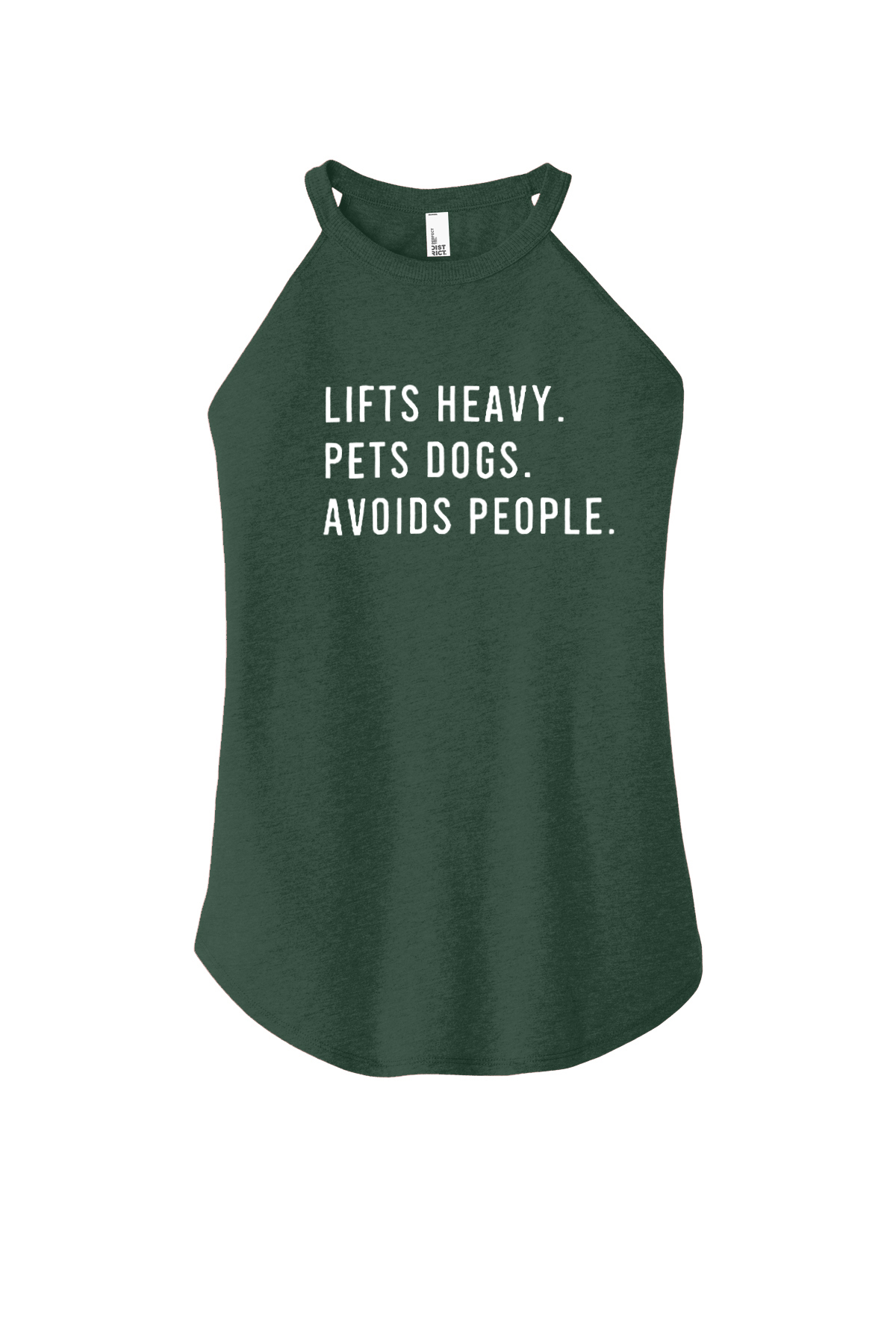 Lifts Heavy Pets Dogs Avoids People Printed Women's Yoga Tank Tops-traneing