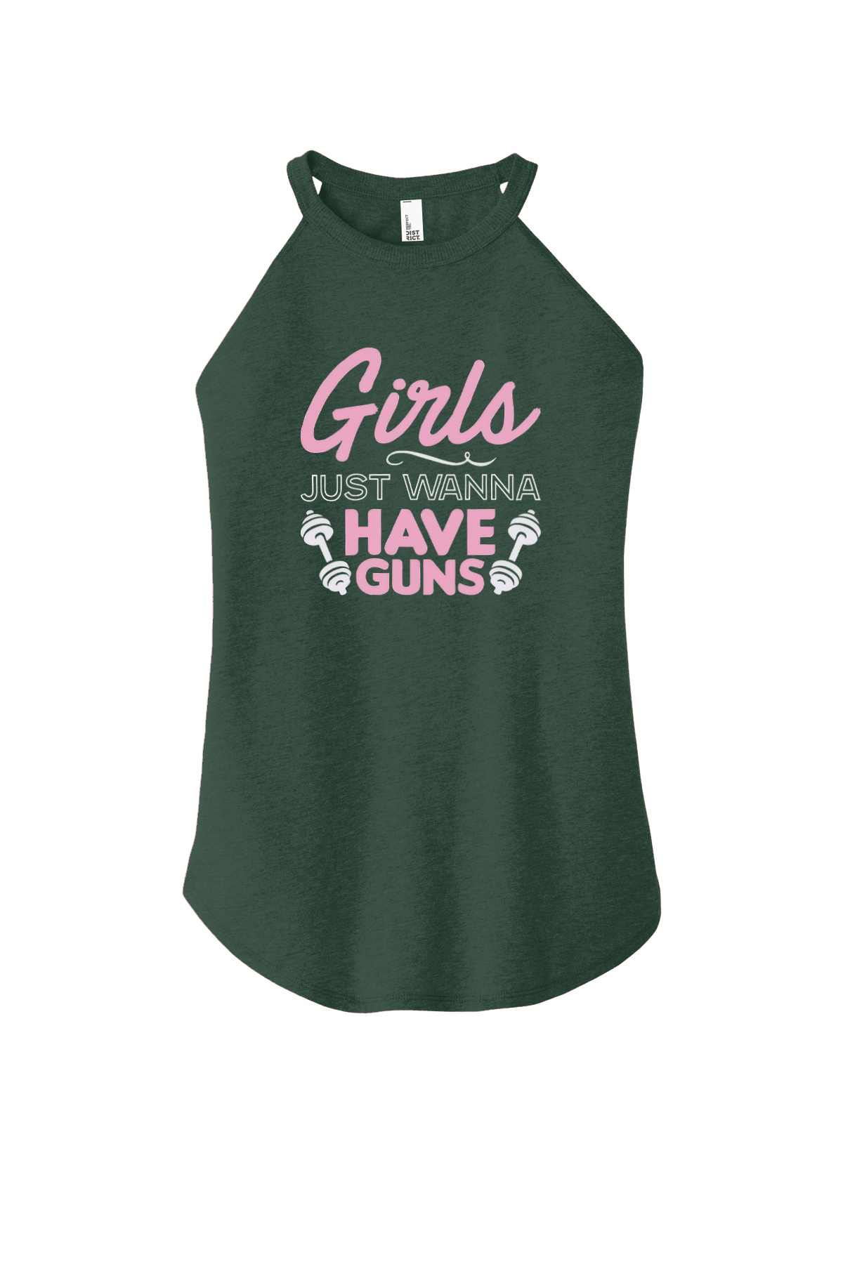 Girls Just Wanna Have Guns Printed Women's Yoga Tank Tops-traneing