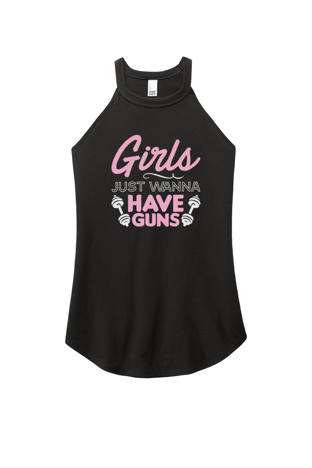 Girls Just Wanna Have Guns Printed Women's Yoga Tank Tops-traneing
