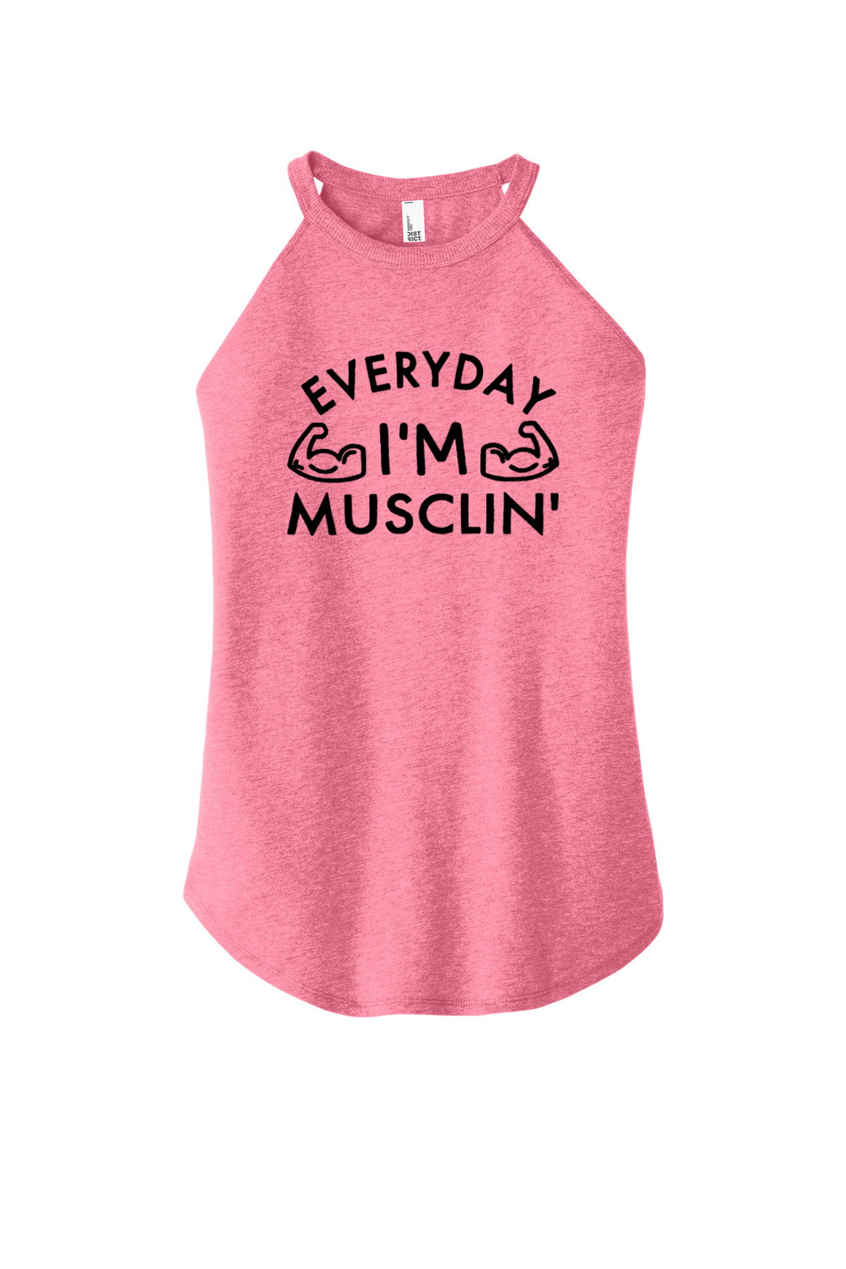 Everyday I'm Musclin' Printed Women's Yoga Tank Tops-traneing