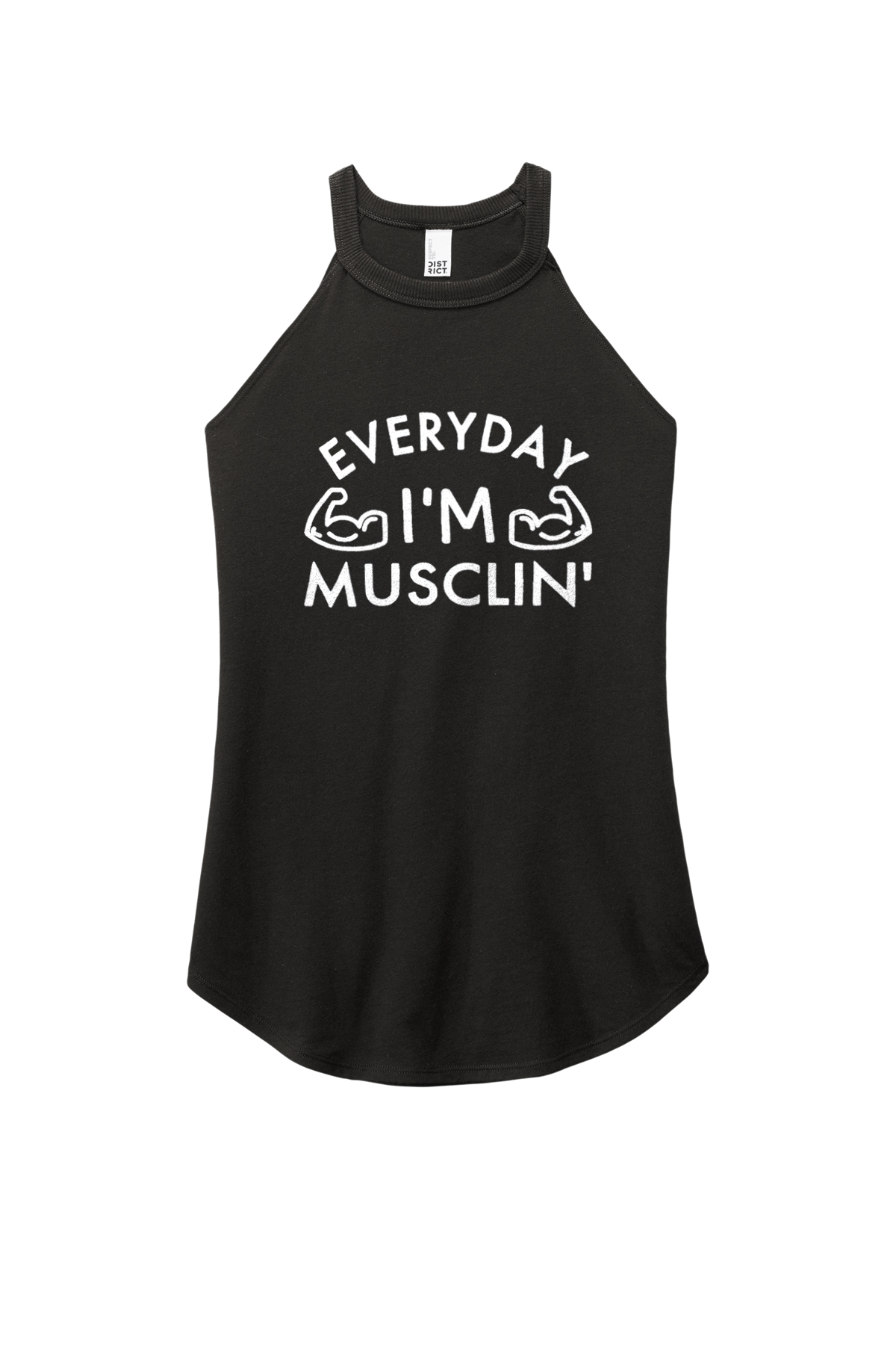 Everyday I'm Musclin' Printed Women's Yoga Tank Tops-traneing