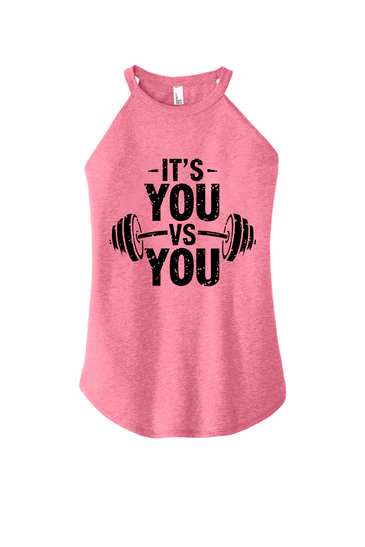 It's You Vs You Printed Women's Yoga Tank Tops Image - 1
