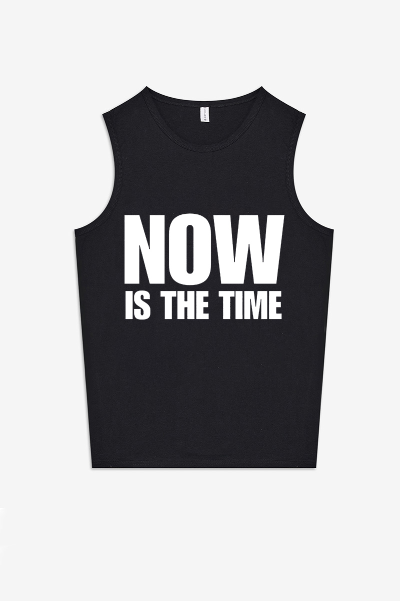 Now Is The Time Printed Women's Vest-traneing