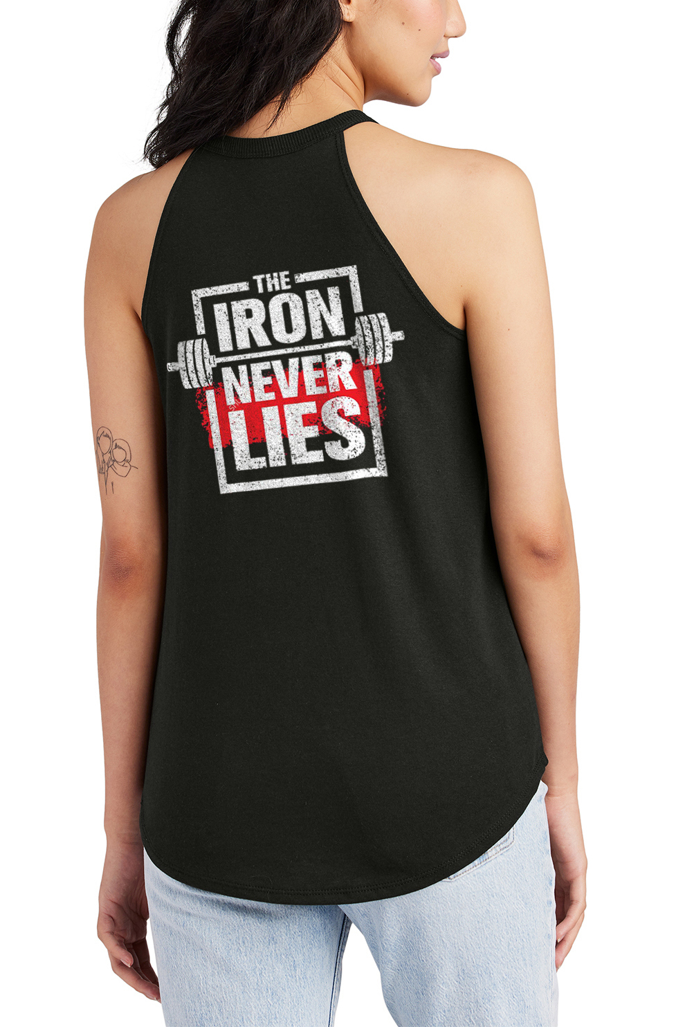 The Iron Never Lies Printed Women's Yoga Tank Tops-traneing
