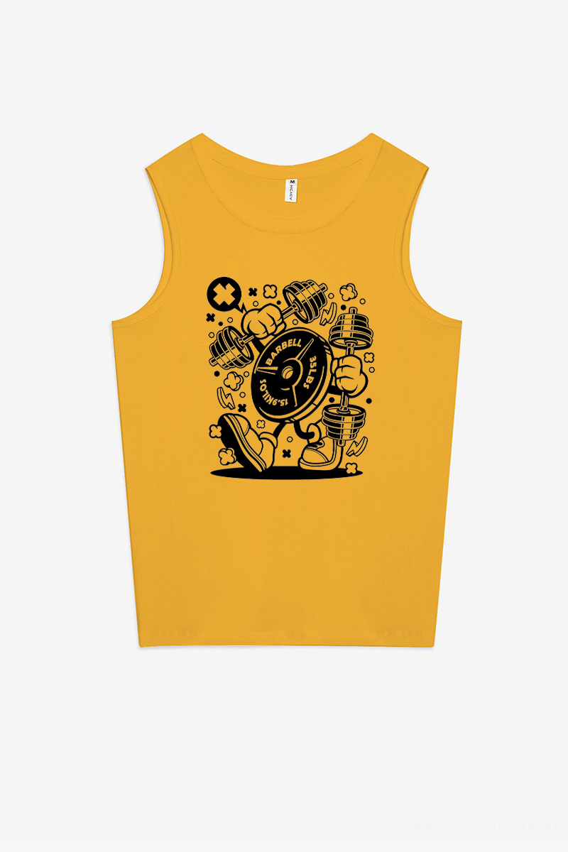 Barbell Fitness Printed Women's Vest-traneing