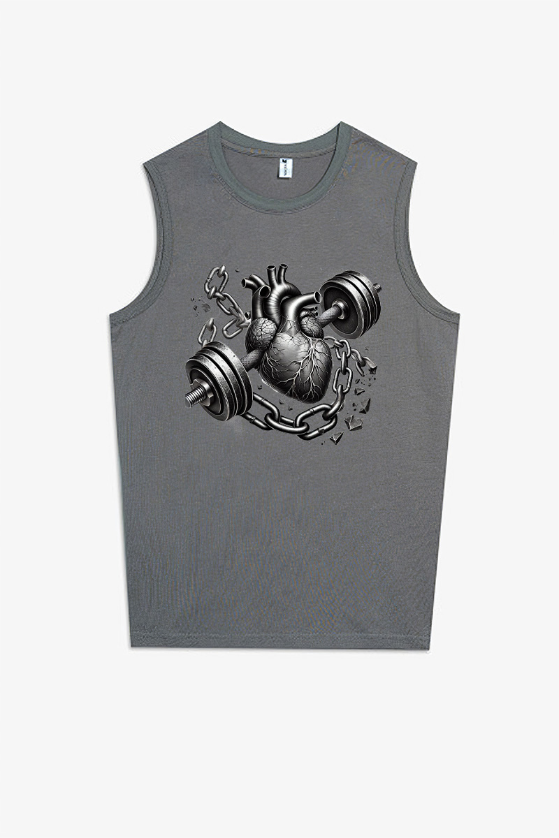 Funny Exercise Pattern Printed Women's Vest-traneing