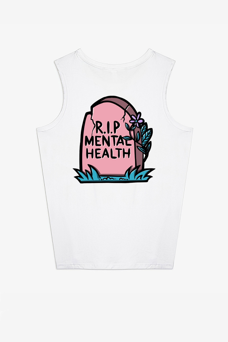 R.I.P Mental Health Printed Women's Vest-traneing