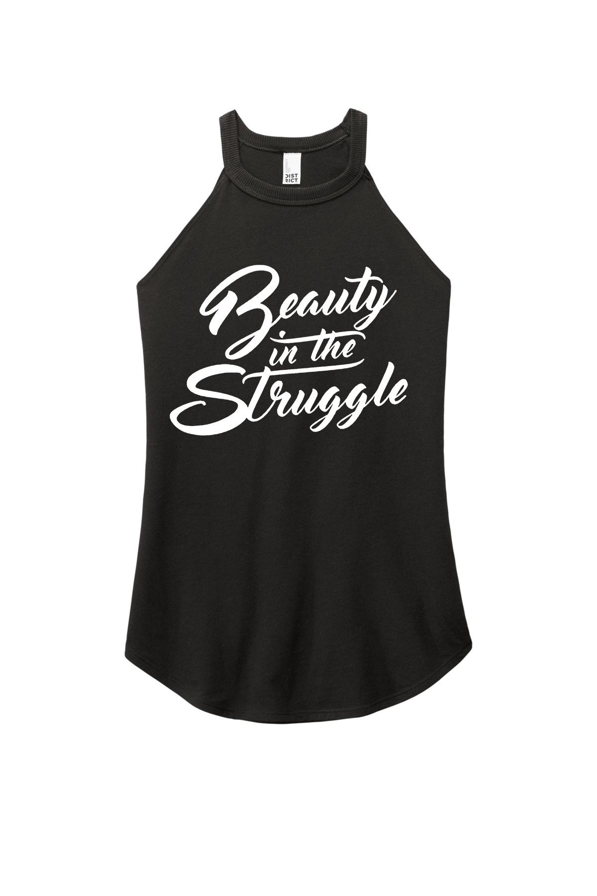 Beauty In The Struggle Printed Women's Yoga Tank Tops-traneing