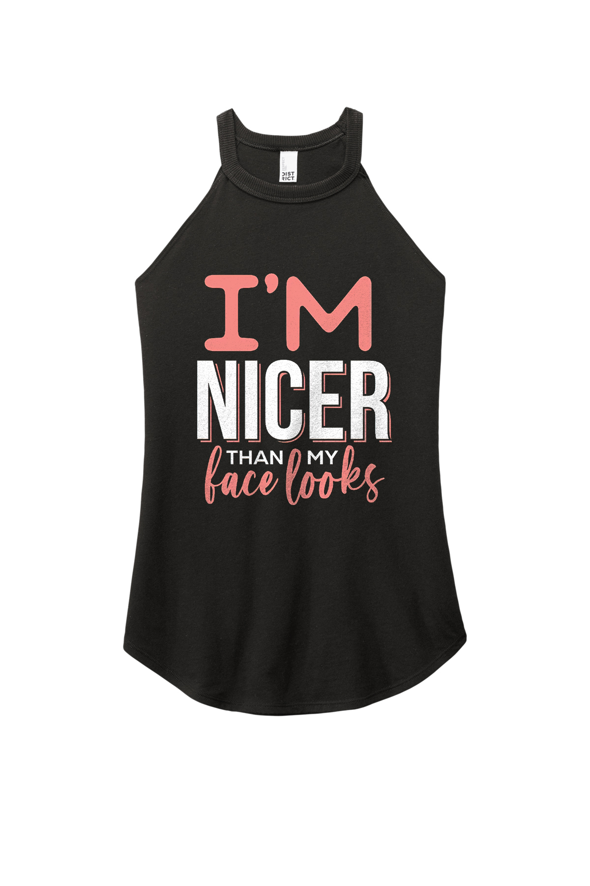 I'm Nicer Than My Lace Looks Printed Women's Yoga Tank Tops-traneing