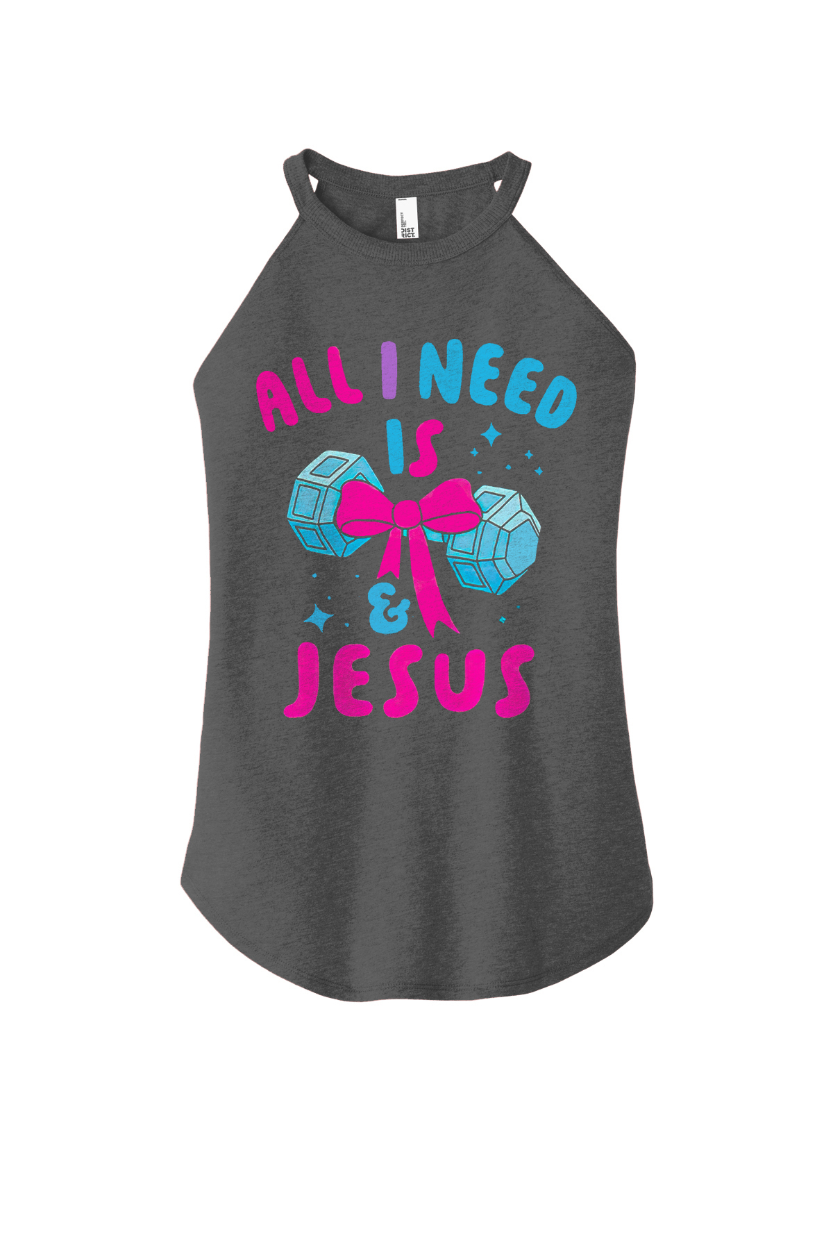 All I Need Is Jesus Printed Women's Yoga Tank Tops-traneing