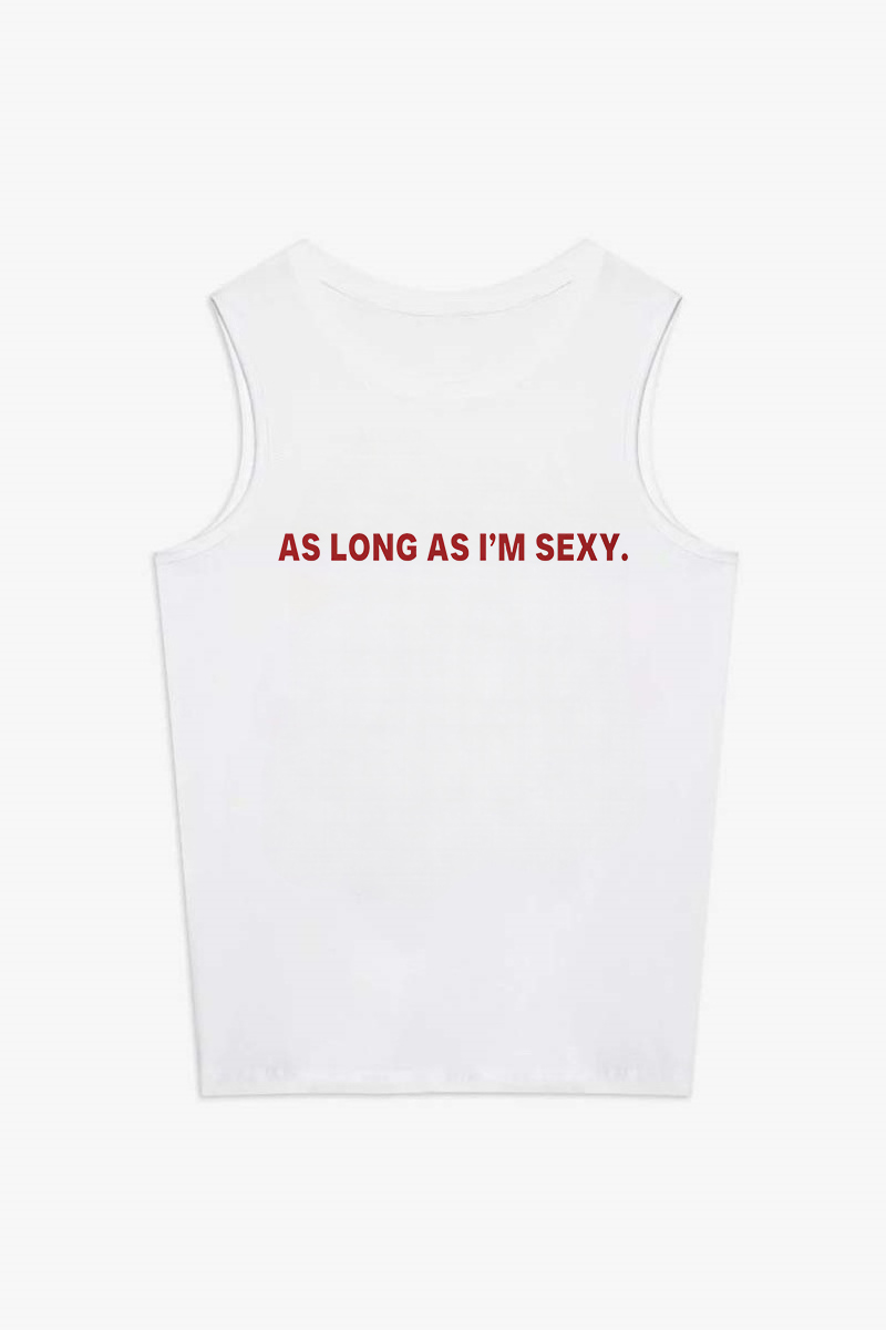 As Long As I'm Sexy Printed Women's Vest-traneing