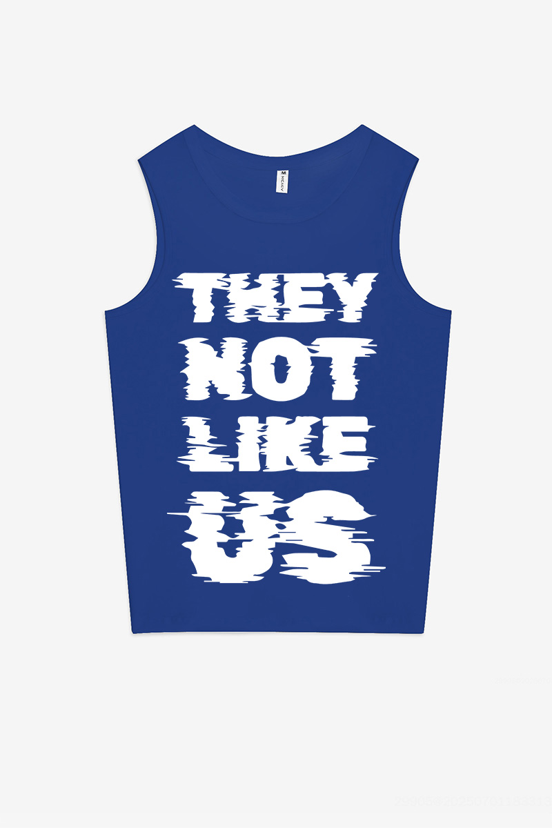 They Not Like Us Printed Women's Vest-traneing