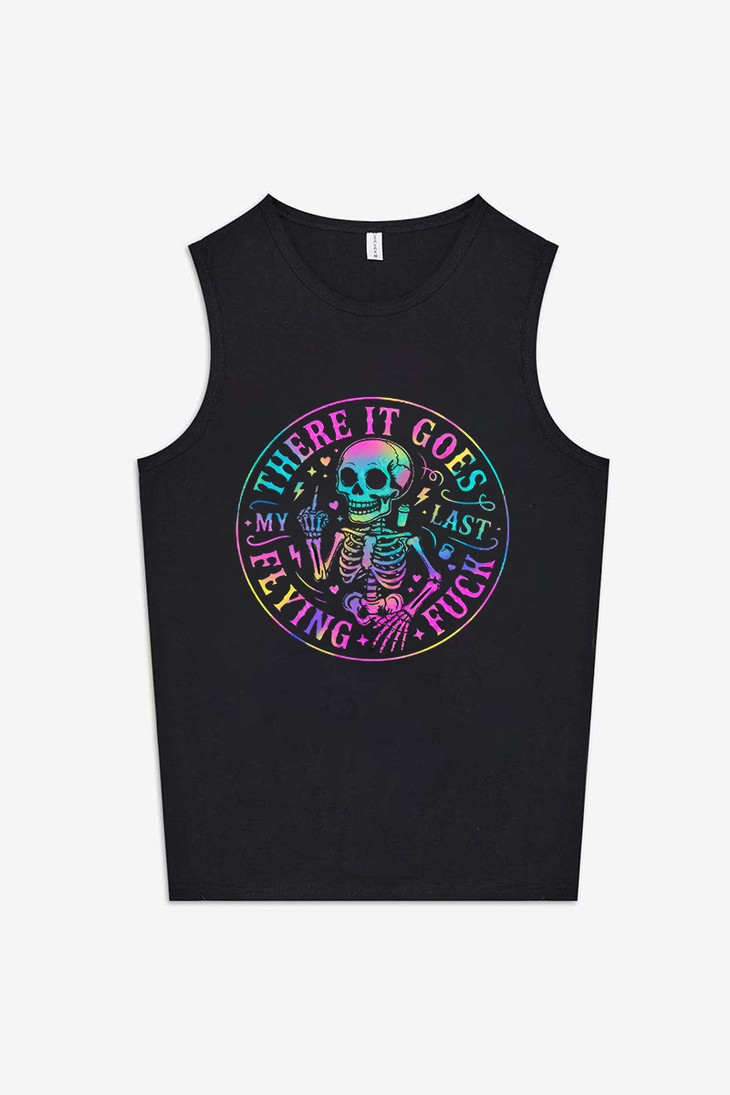 There It Goes My Last Flying F*ck Printed Women's Vest-traneing