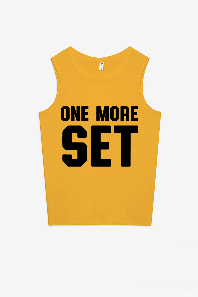 One More Set Printed Women's Vest-traneing