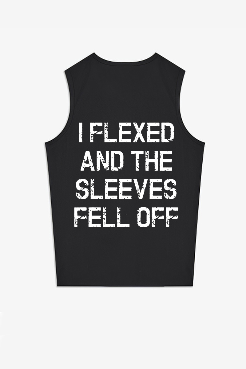 I Flexed And The Sleeves Fell Off Printed Women's Vest-traneing