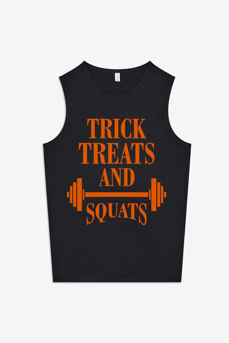 Trick Treats And Squats Printed Women's Vest-traneing