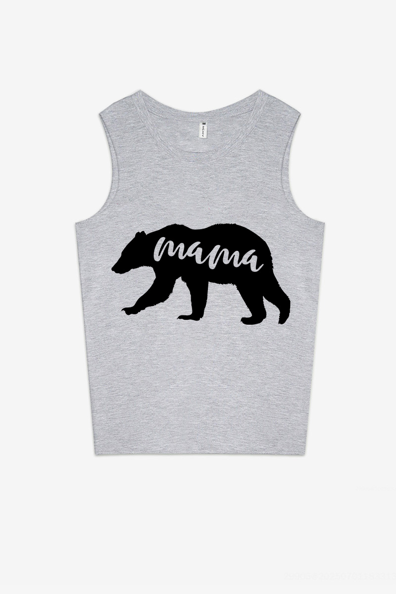 Mama Bear Printed Women's Vest-traneing