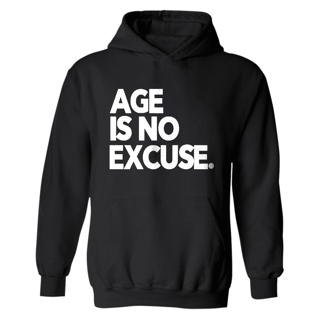 Age Is No Excuse Printed Women's Hoodie-traneing