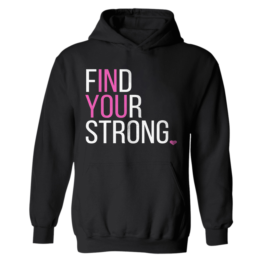 Find Your Strong Printed Women's Hoodie-traneing