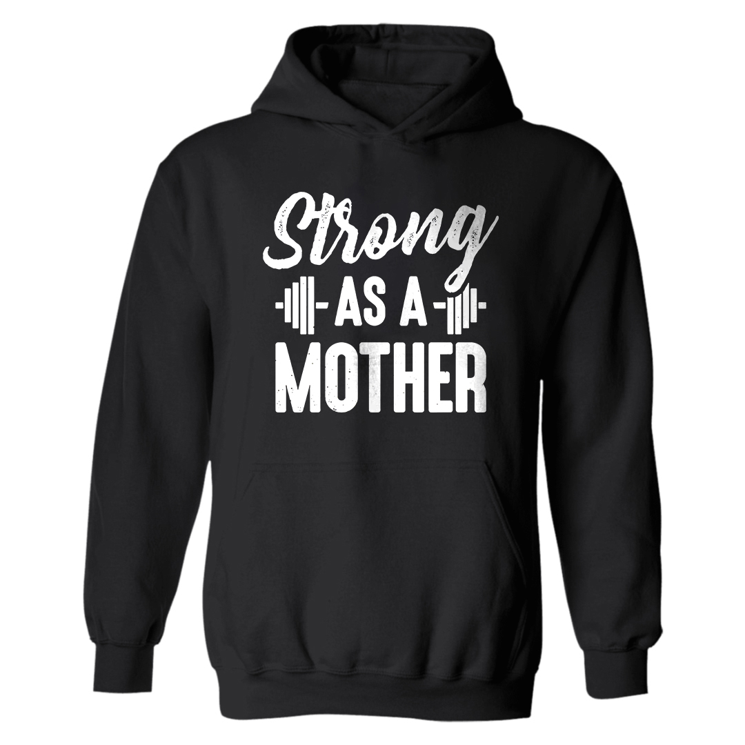 Strong As A Mother Printed Women's Hoodie-traneing