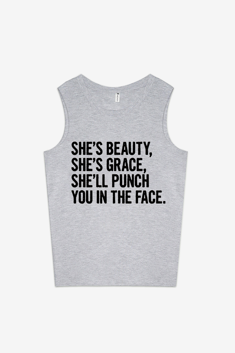 She's Beauty Printed Women's Vest-traneing