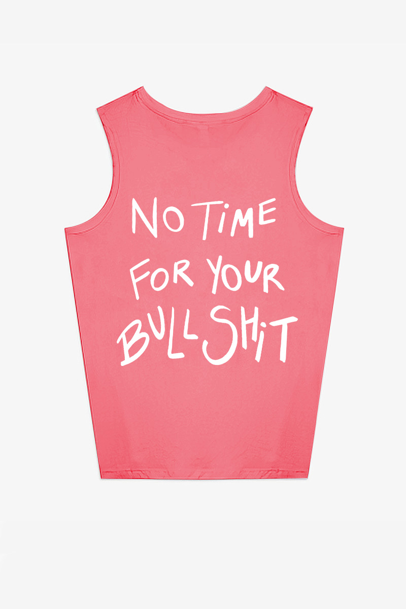 No Time For Your Bullsh!t Printed Women's Vest-traneing