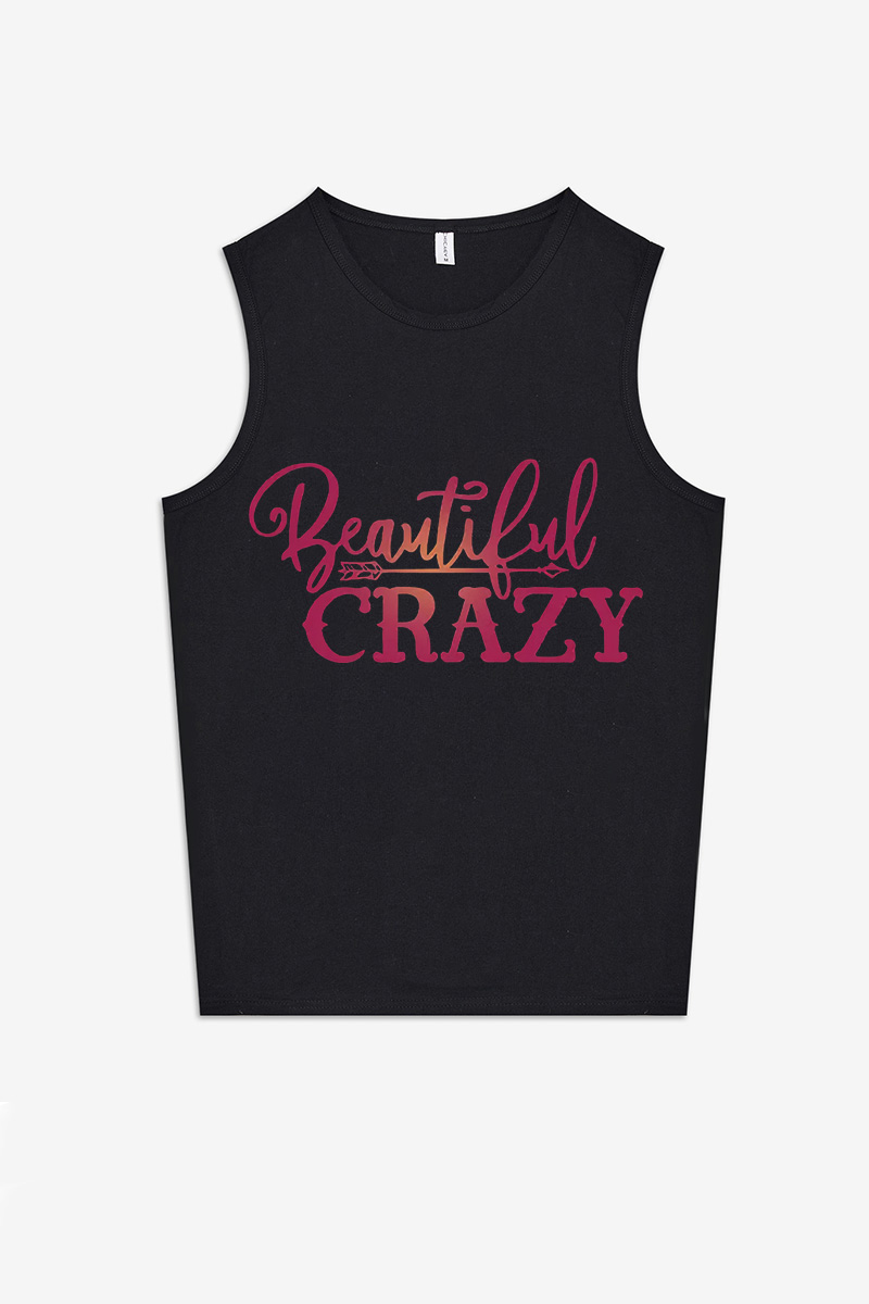 Beautiful Crazy Printed Women's Vest-traneing