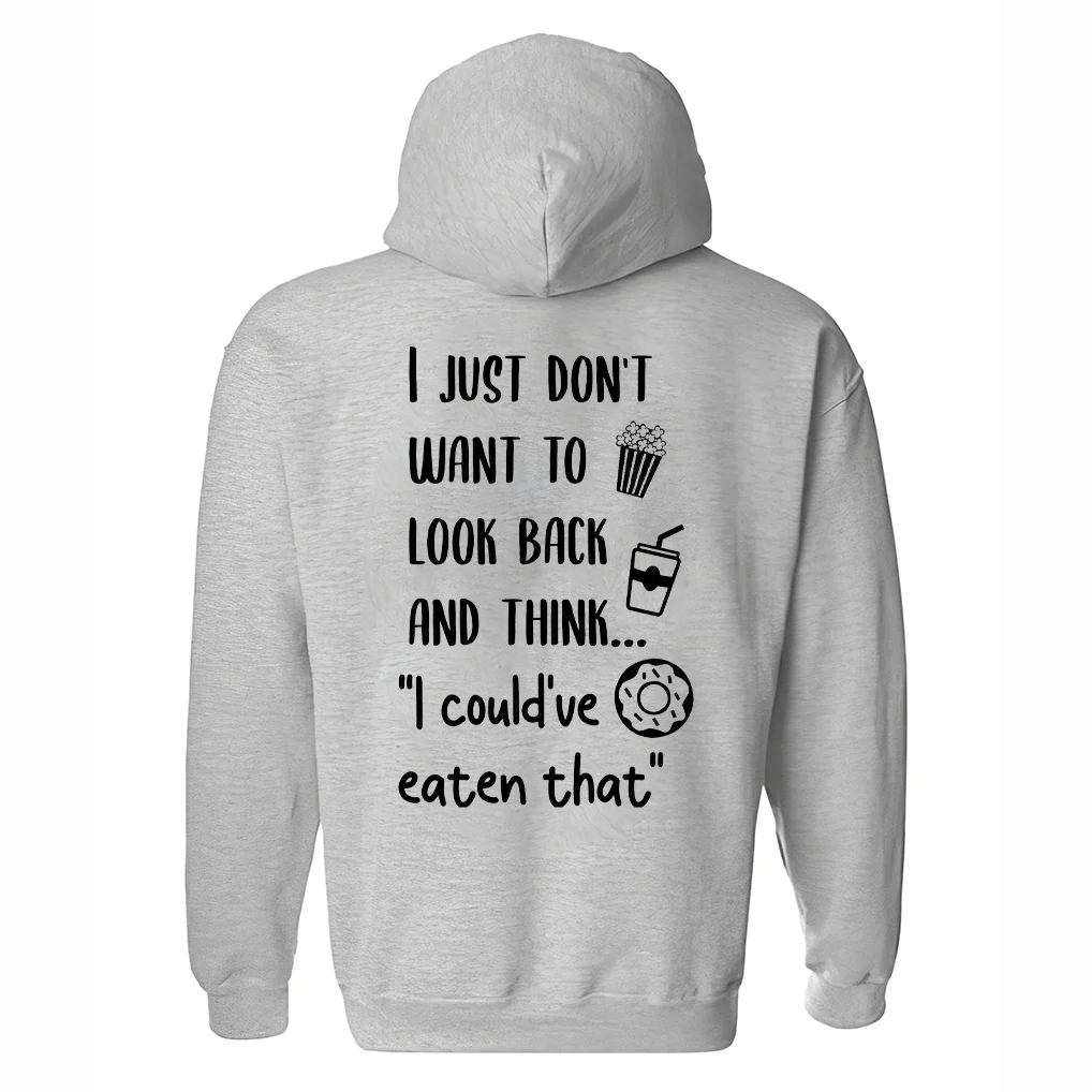 I Just Don't Want To Look Back And Think... Printed Women's Hoodie-traneing