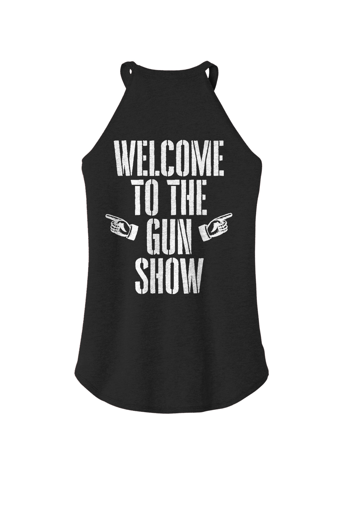 Welcome To The Gun Show Printed Women's Yoga Tank Tops-traneing
