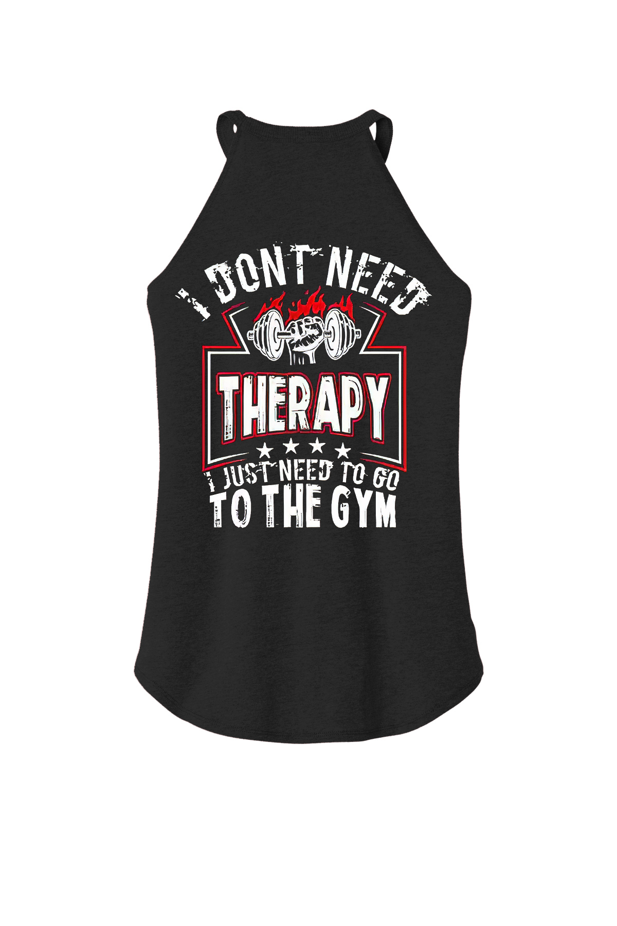 I Don't Need Therapy I Just Need To Go To The Gym Printed Women's Yoga Tank Tops-traneing