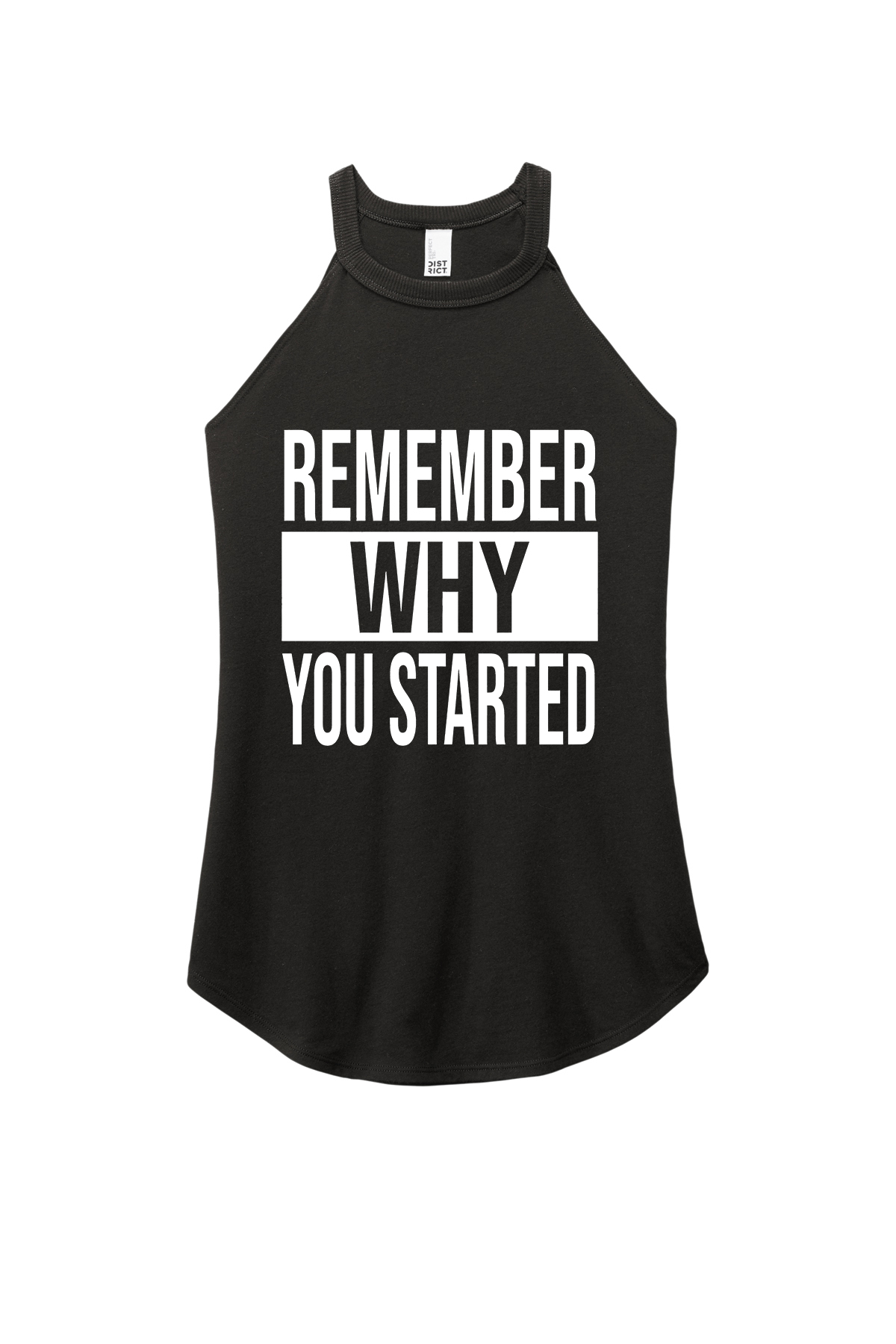 Remember Why You Started Printed Women's Yoga Tank Tops-traneing