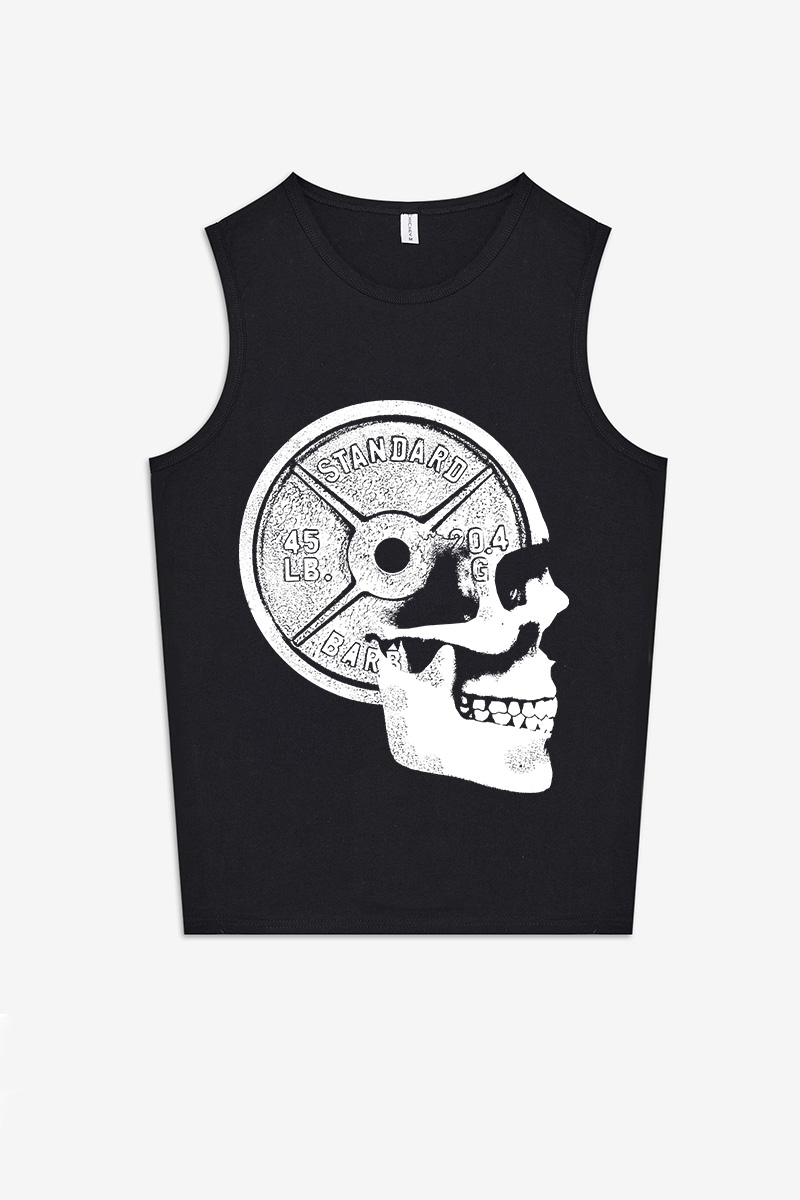 Weights On The Brain Printed Women's Vest-traneing