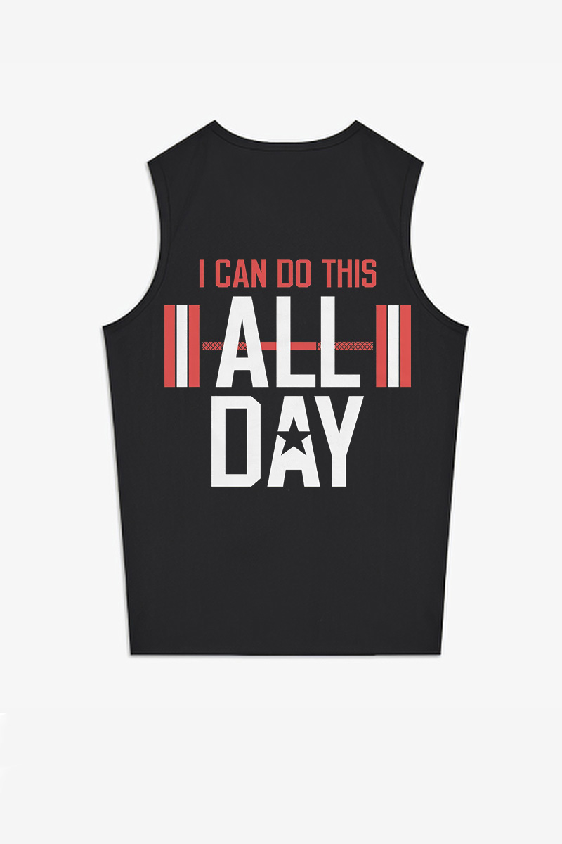 I Can Do This All Day Printed Women's Vest-traneing