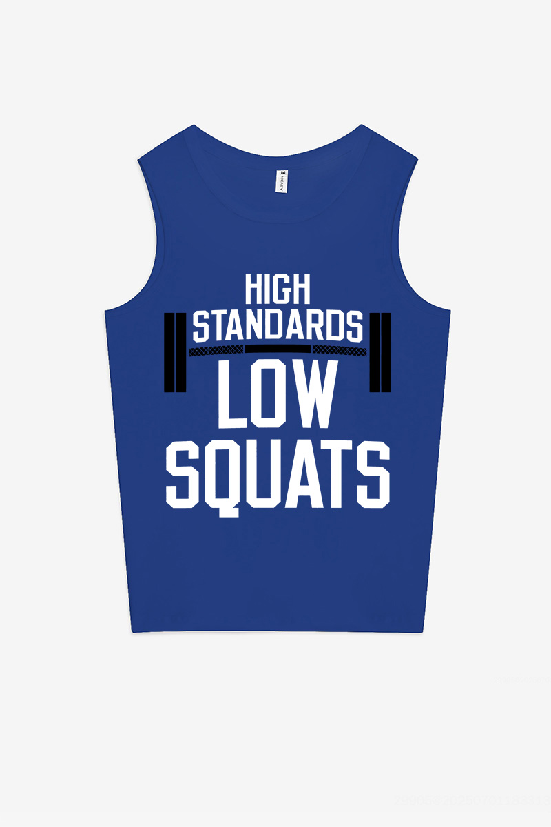 High Standards Low Squats Printed Women's Vest-traneing