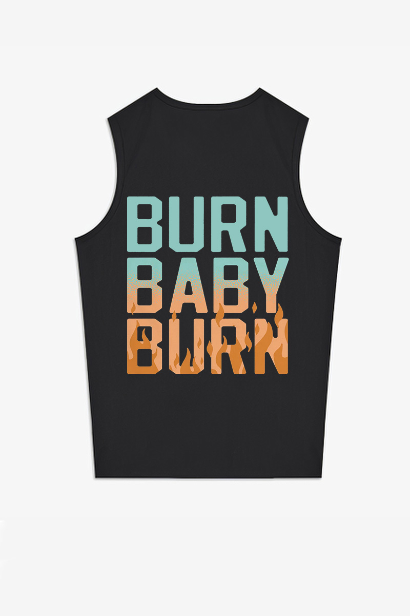 Burn Baby Burn Printed Women's Vest-traneing