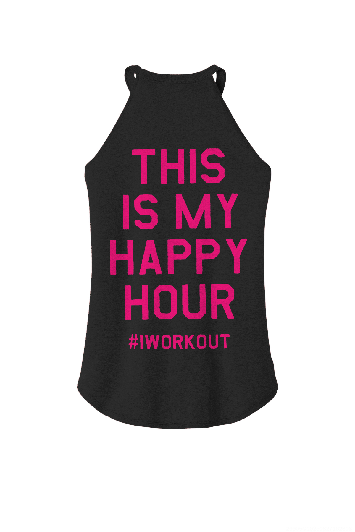 This is My Happy Hour Printed Women's Yoga Tank Tops-traneing