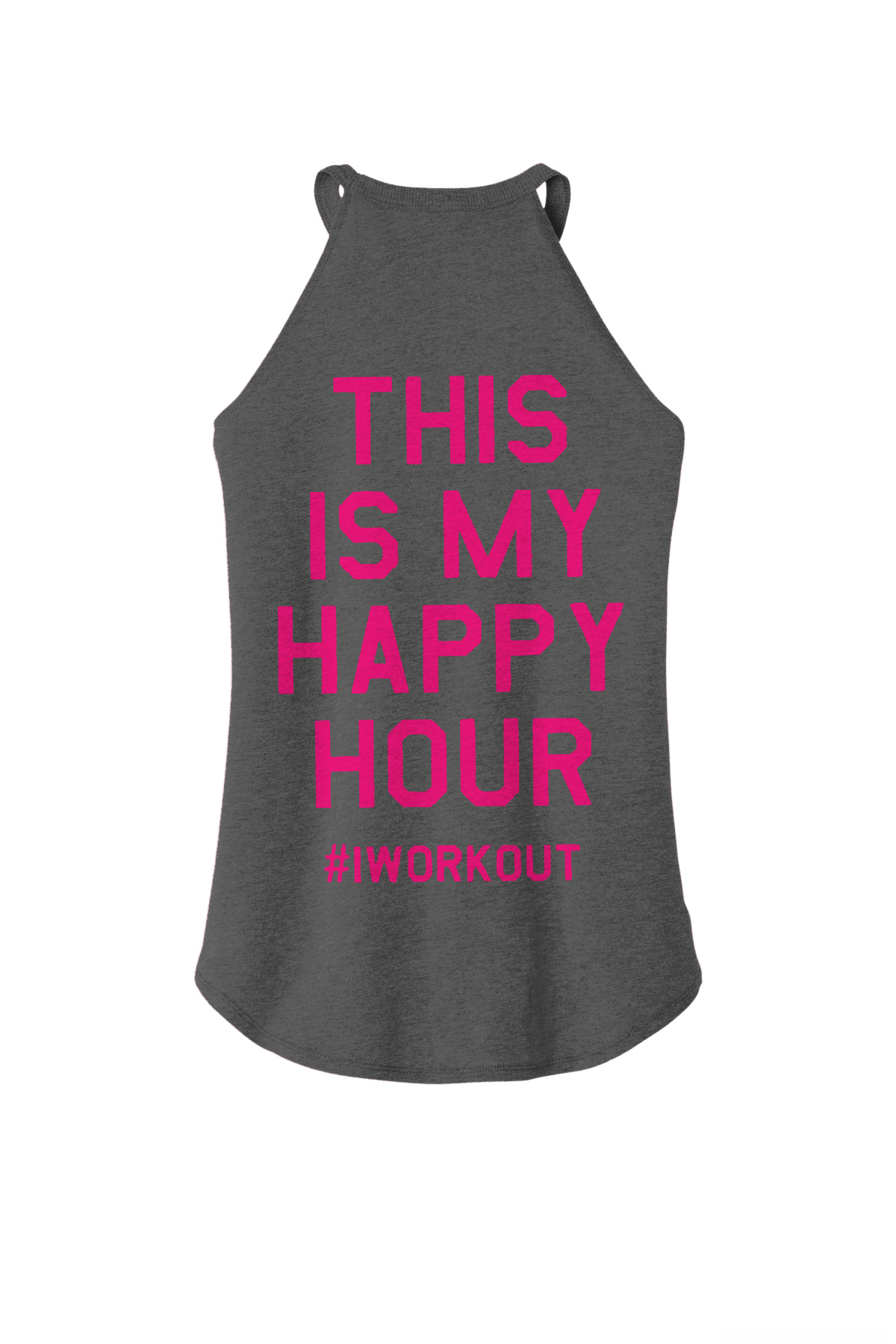 This is My Happy Hour Printed Women's Yoga Tank Tops-traneing