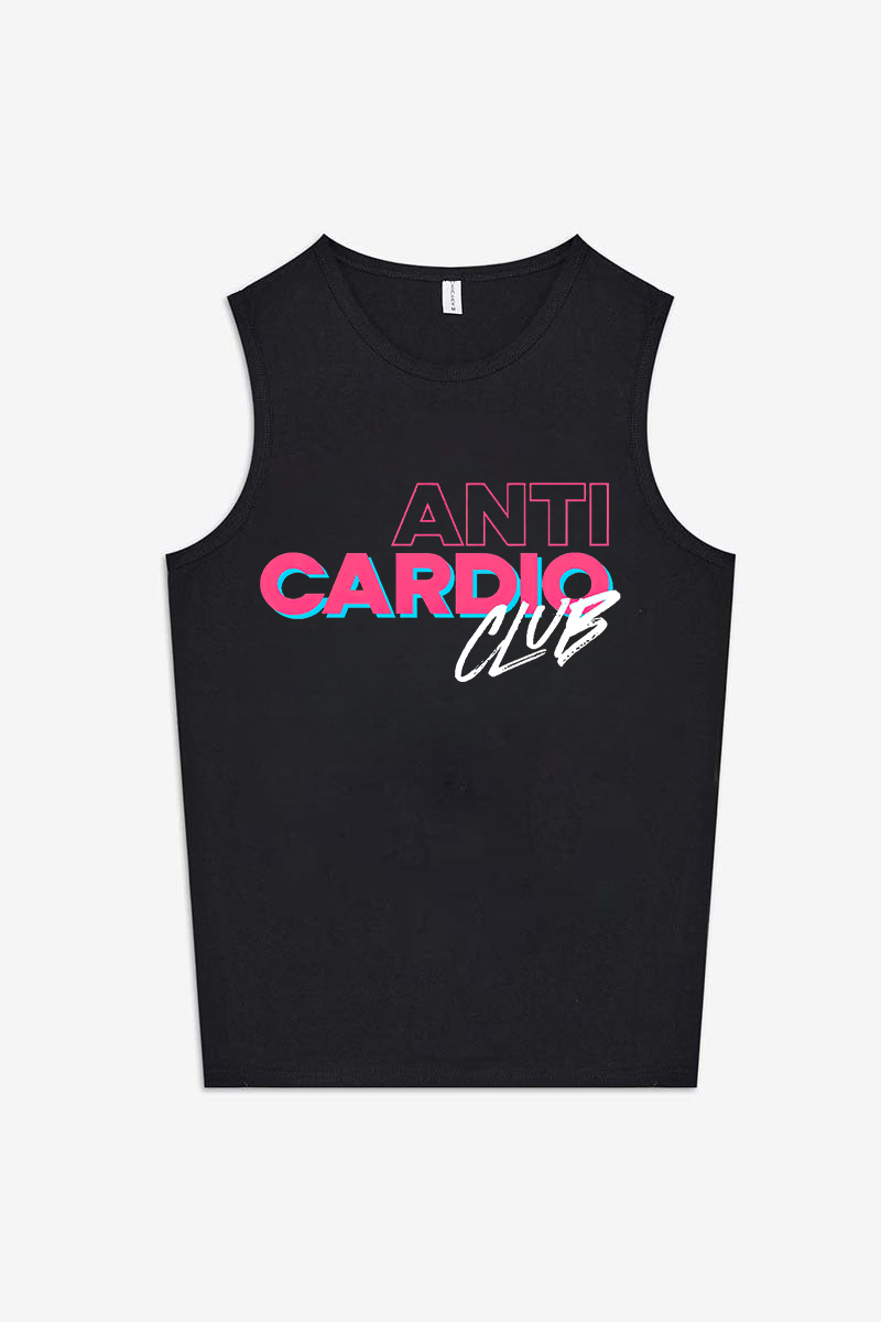 Anti Cardio Club Printed Women's Vest-traneing