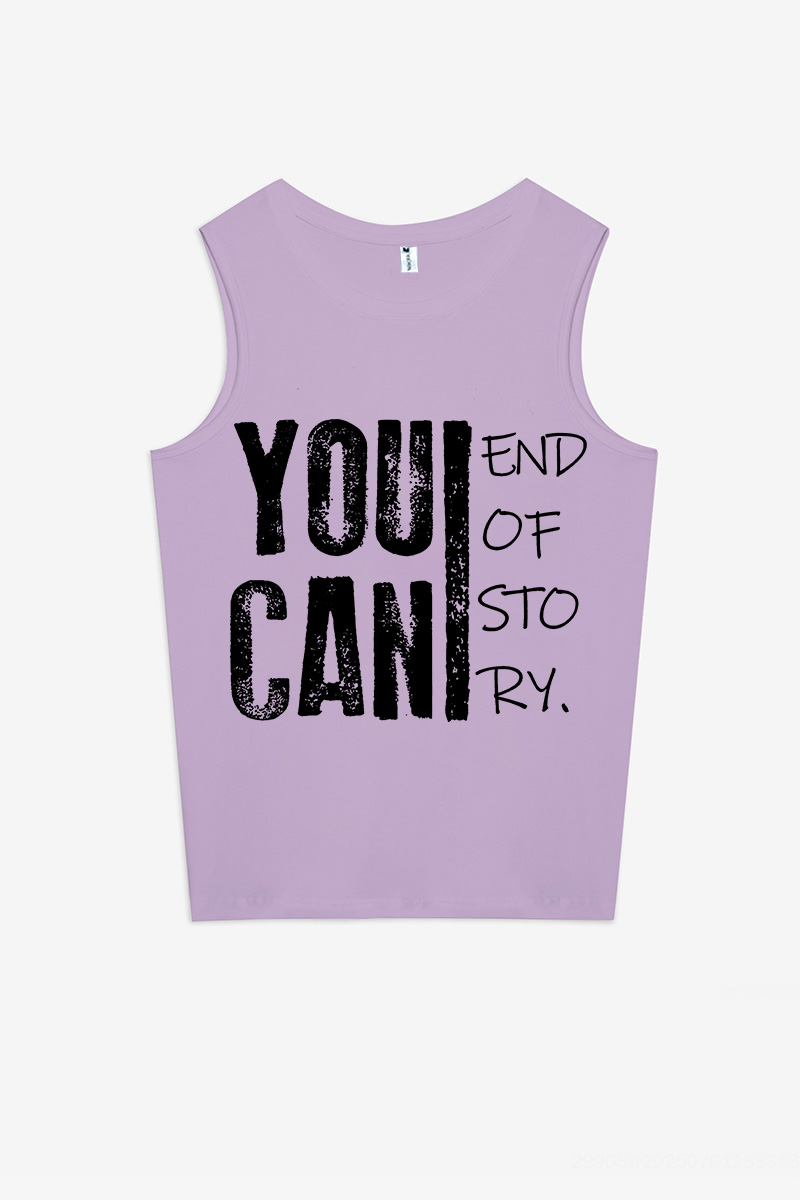 You Can End Of Story Printed Women's Vest-traneing