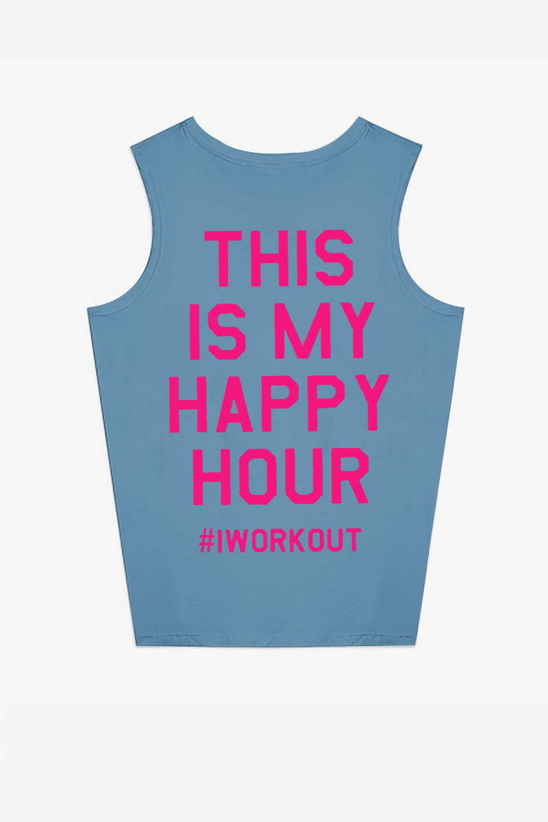 This Is My Happy Hour Printed Women's Vest-traneing
