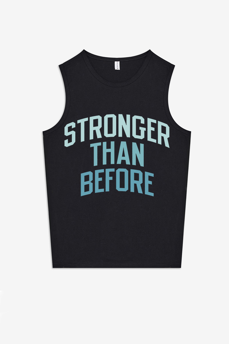 Stronger Than Before Printed Women's Vest-traneing