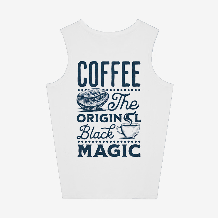 Coffee The Original Black Magic Printed Women's Vest-traneing