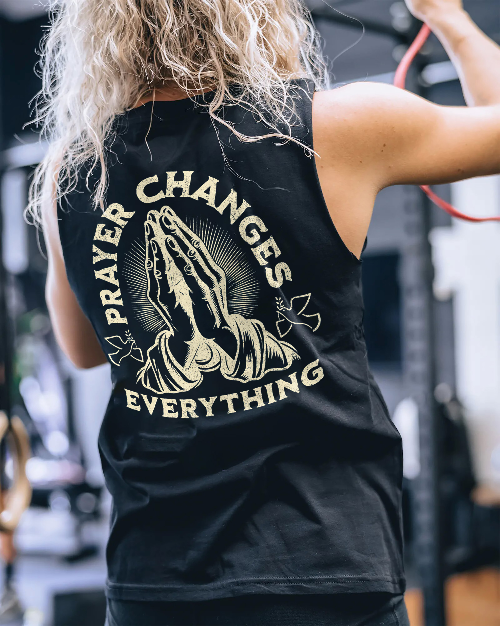 Prayer Changes Everything Printed Women's Vest-traneing