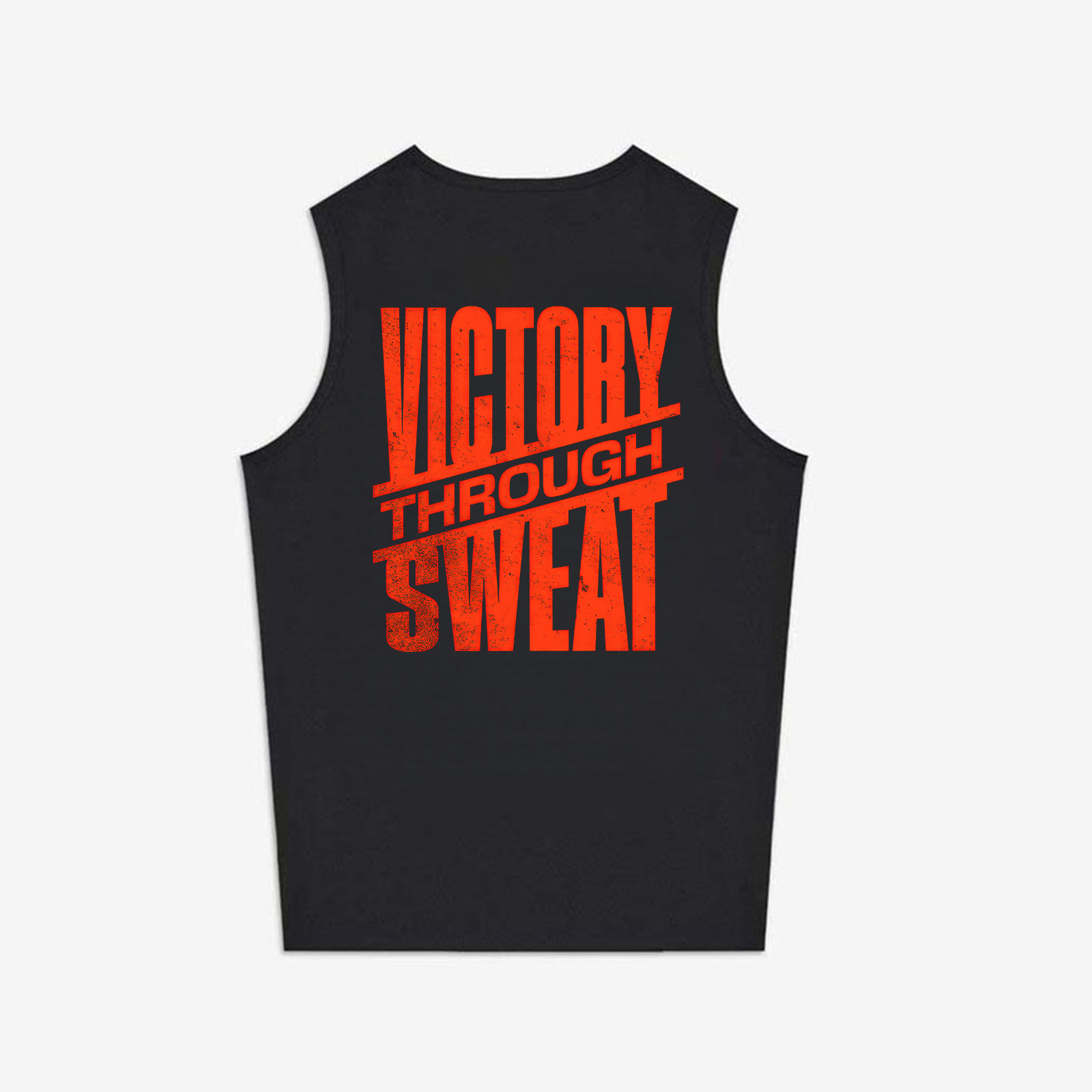Victory Through Sweat Printed Women's Vest-traneing
