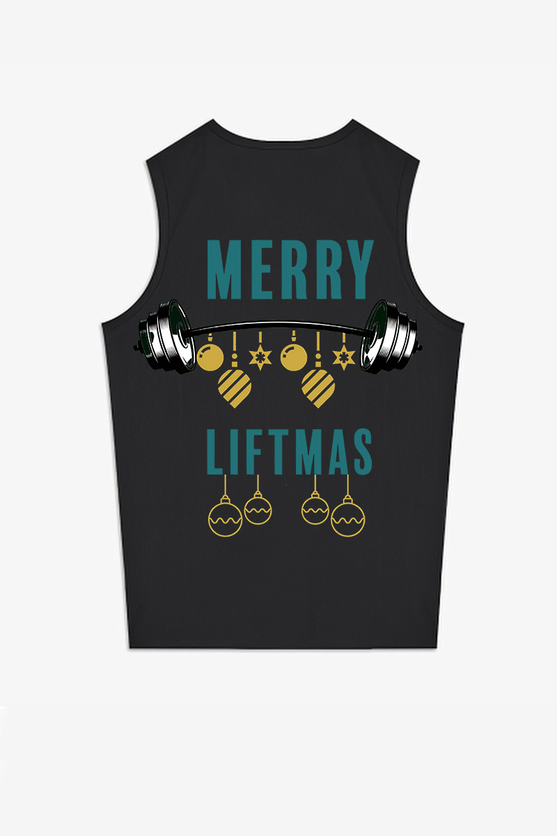 Merry Liftmas Printed Women's Vest-traneing