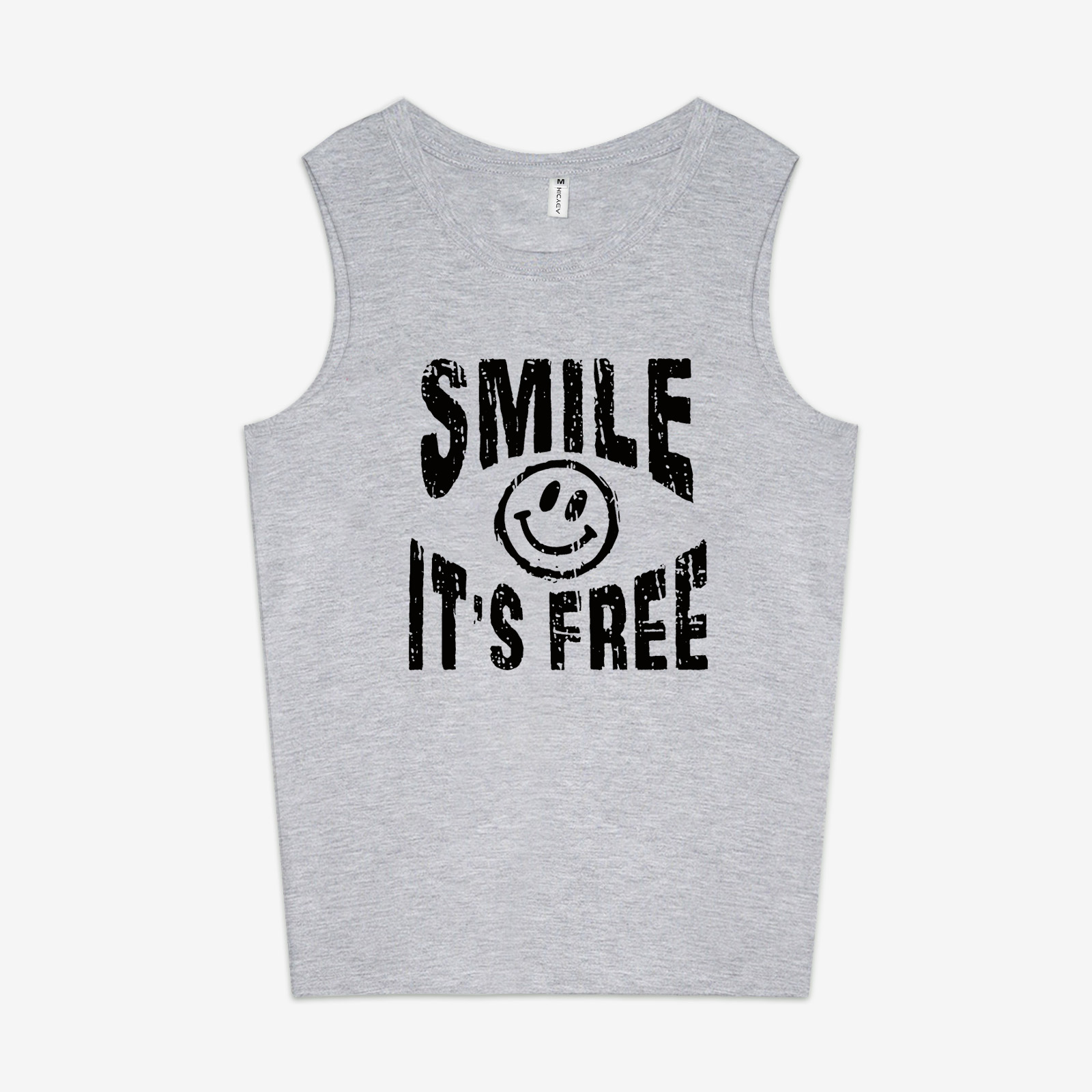 Smile It's Free Printed Women's Vest-traneing