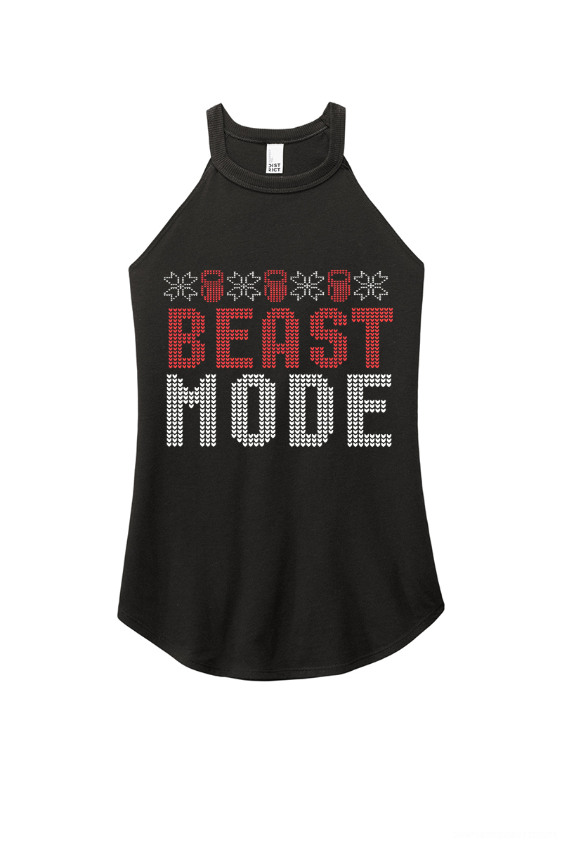 Beast Mode Printed Women's Yoga Tank Tops-traneing
