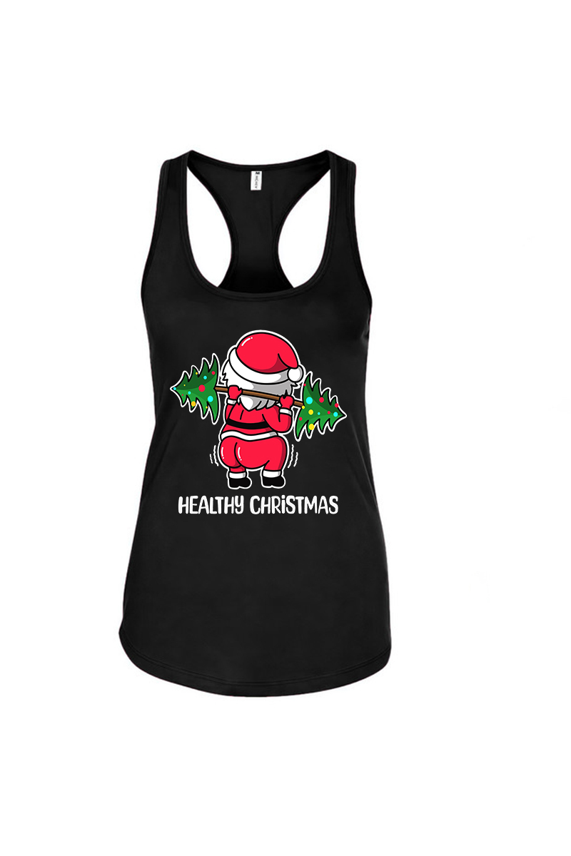 Healthy Christmas Printed Women's Tank Top-traneing