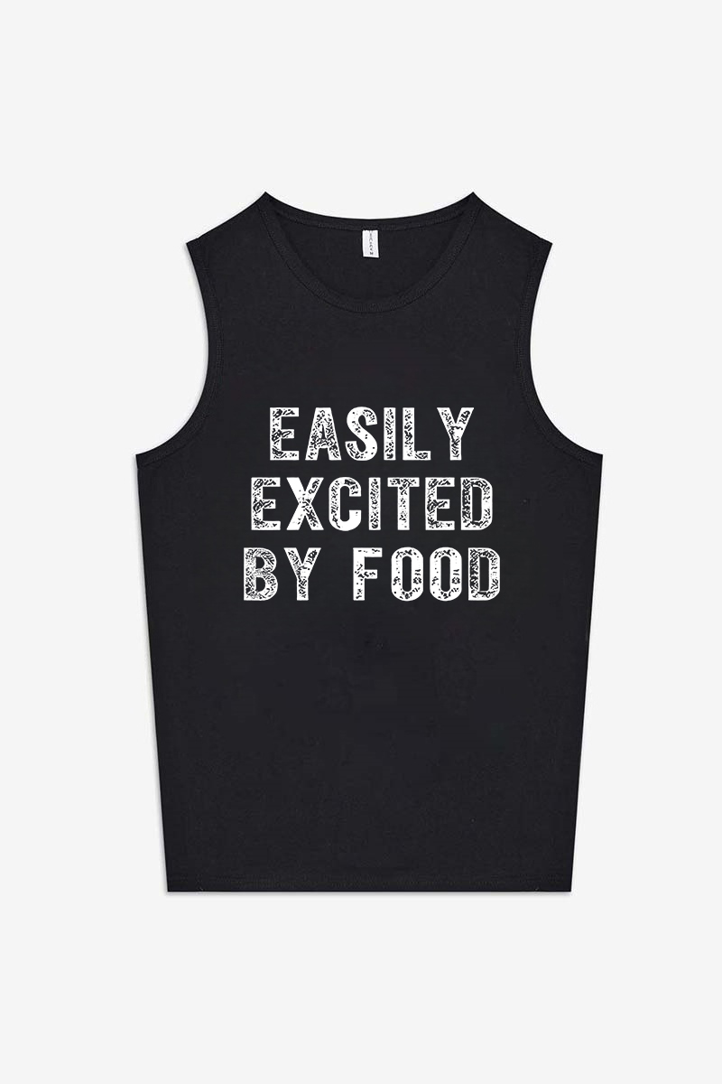 Easily Excited By Food Printed Women's Vest-traneing