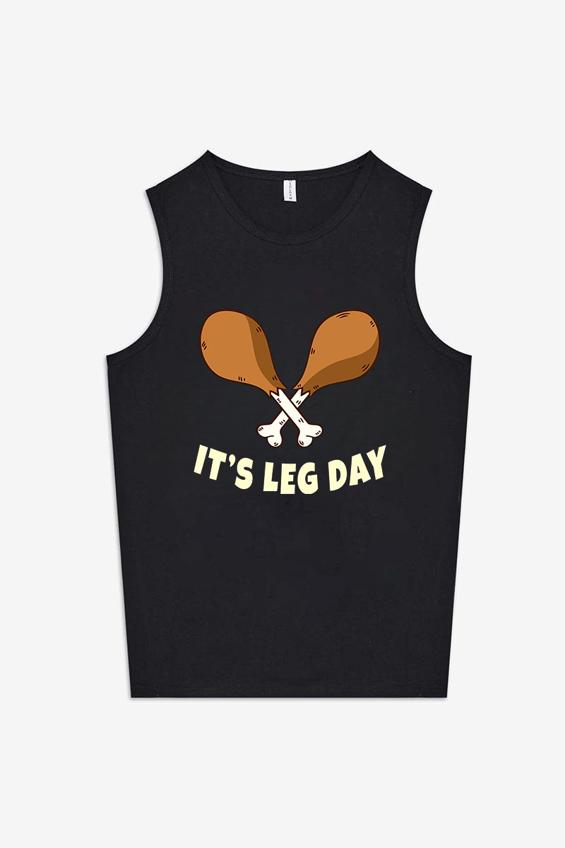 It's Leg Day Printed Women's Vest-traneing